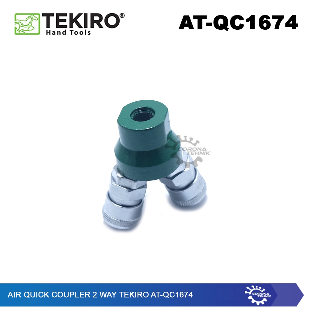 Tekiro AT-QC1674 - Air Quick Coupler Angin Cabang 2 Way