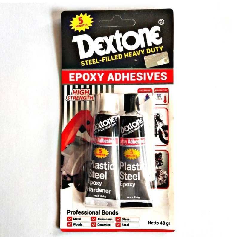 Lem Besi DEXTONE 5 Menit / Lem Campur / Lem Dextone 5 menit Besar 48 gram