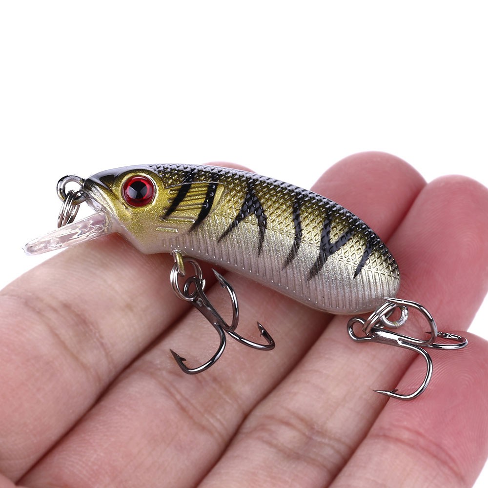 HENGJIA 1Pcs Umpan Crankbait Pancing Swimbait 5cm 6.7g Bass Bait Fishing Lure Ikan Outdoor Tackle