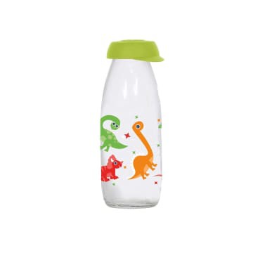 Herevin 250 Ml Dino Botol Kaca - Hijau