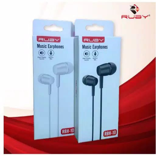 Handsfree Heandset Earphone LOGON RUBY RBH-10 Earphone Mega Bass Hifi Stereo Sound High Quality