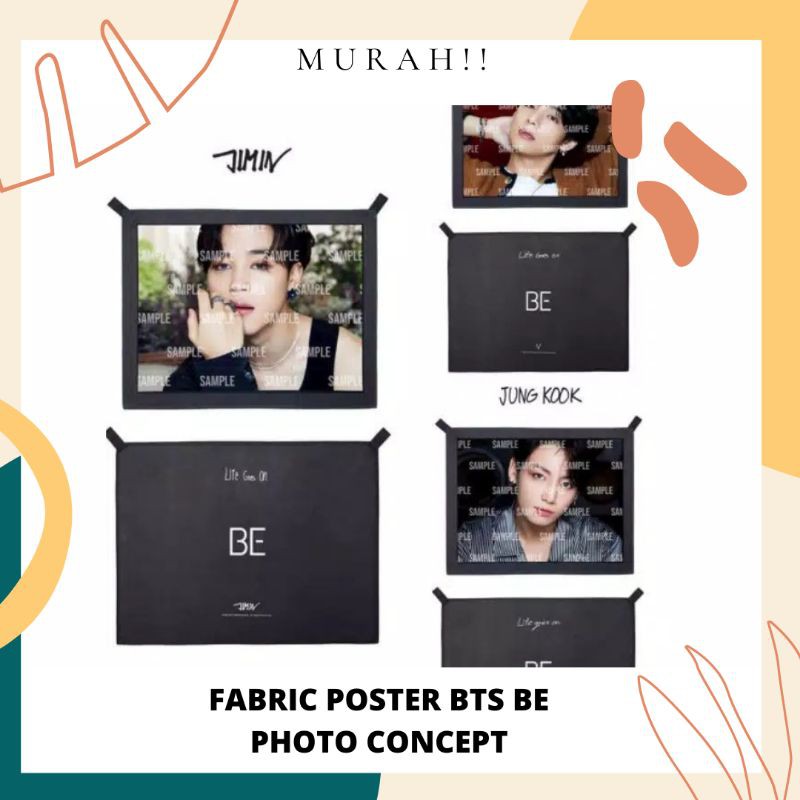 Fabric Poster BE BTS