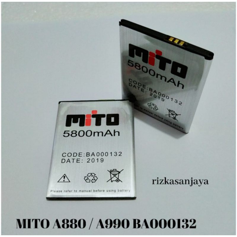 BATERAI BATTERY BATRE MITO A880 / A990 BA000132 ORIGINAL