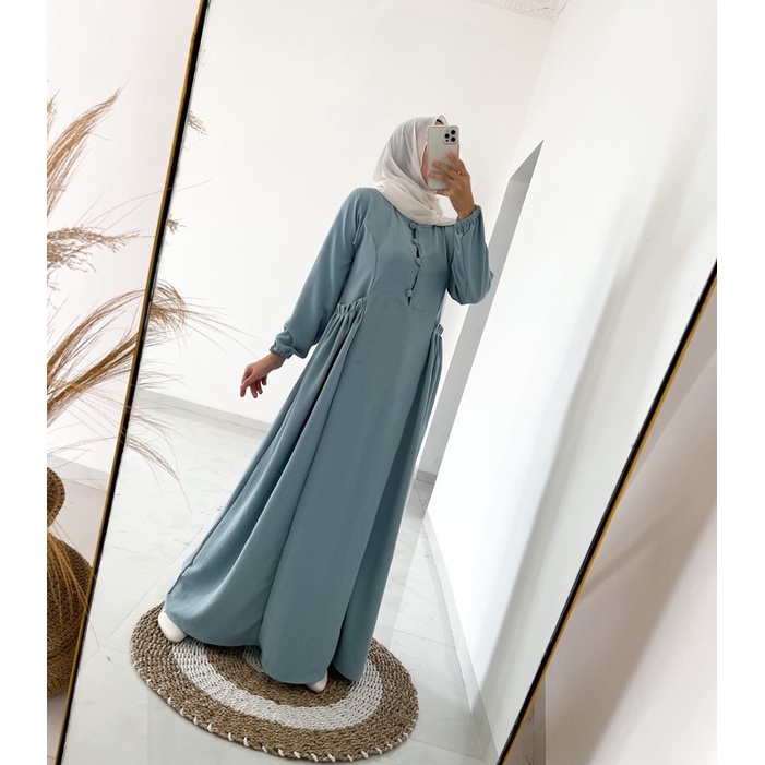 Almira dress / crincle Airflow premium / Gamis Terbaru / Gamis Lebaran / Rayya Dress