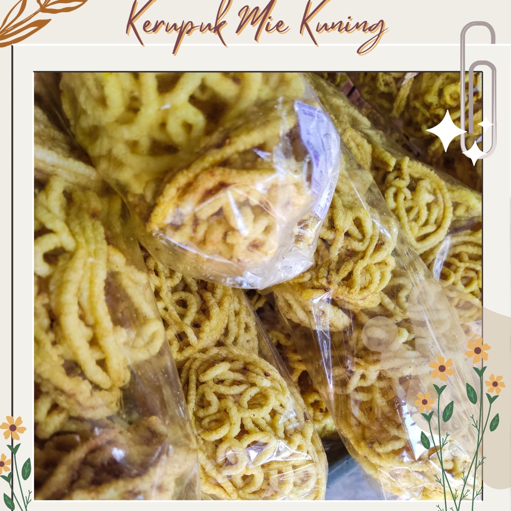 

Kerupuk Mie Kuning Makanan Pelengkap Tradisional Renyah dan Nikmat