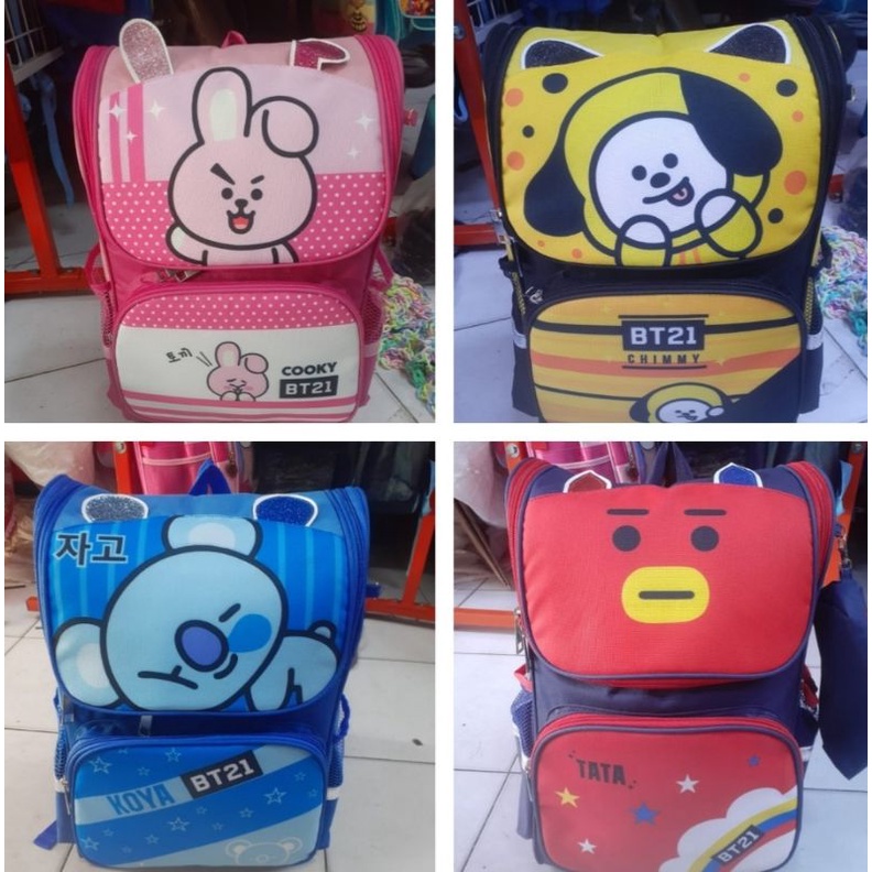 TAS TROLI SD BTS 16&quot; / TAS SD BTS / TAS SD BTS 16&quot; MURAH / TAS TROLI BTS KUALITAS PREMIUM / TAS Anak sekolah bts +troli murah