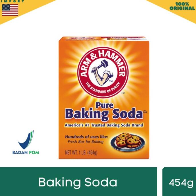 

BAKING SODA Merk Arm & Hammer Baking Soda 454GR USA Multi Purpose BERKUALITAS Kode 1426