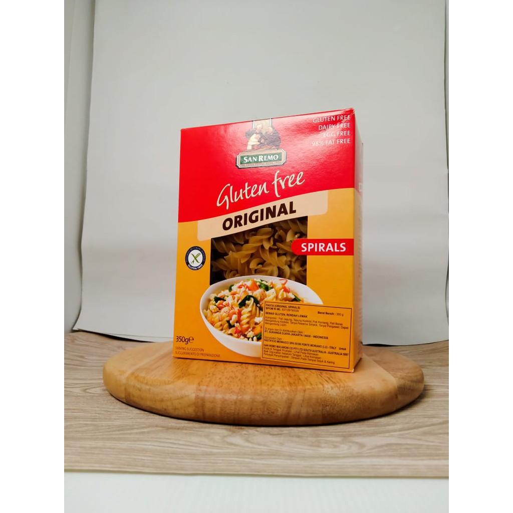 

Sanremo - Gluten Free Pasta Spirals 350Gr