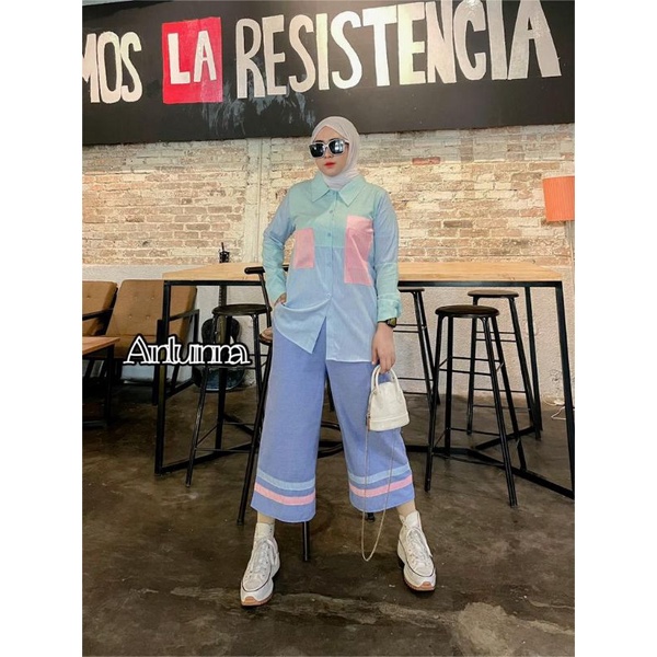 Mischa set, setelan celana Mischa set. 235rbu