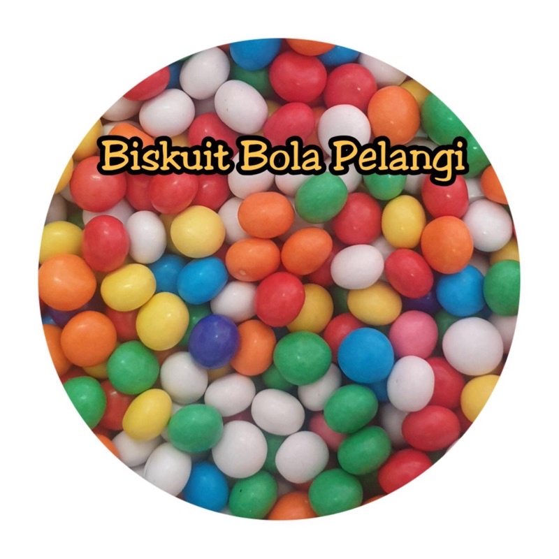 

Biskuit Bola Pelangi 250gr | puputproject