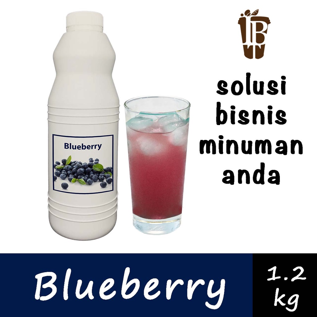 

Sirup Jus Konsentrat Buah Bluberi. Blueberry Fruit Juice Syrup.