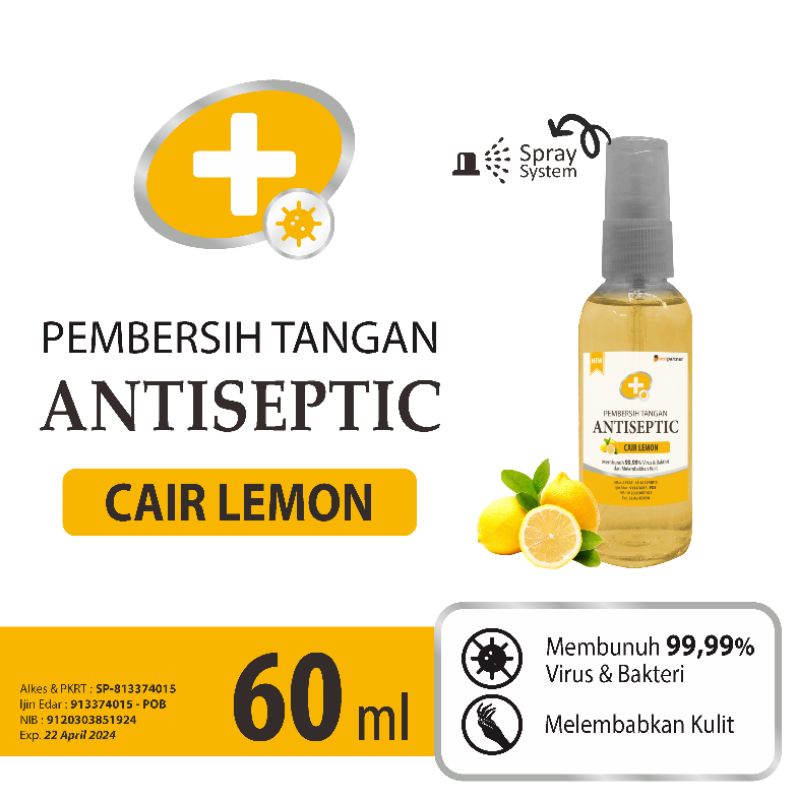 Handsanitizer antiseptic cair spray 60ml aneka aroma