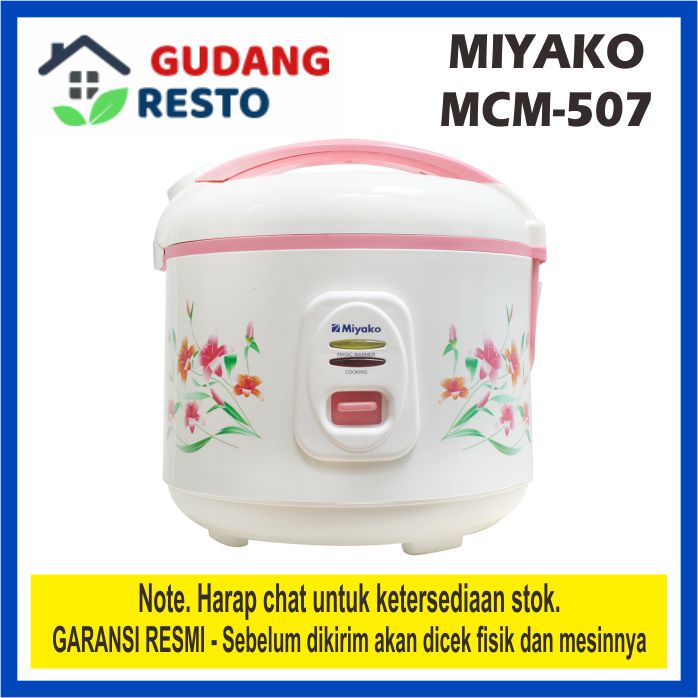 MIYAKO MCM 507 1.8 L MAGIC COM 3 in 1 RICE COOKER 1,8L MCM507 PENANAK NASI ORIGINAL / GARANSI RESMI