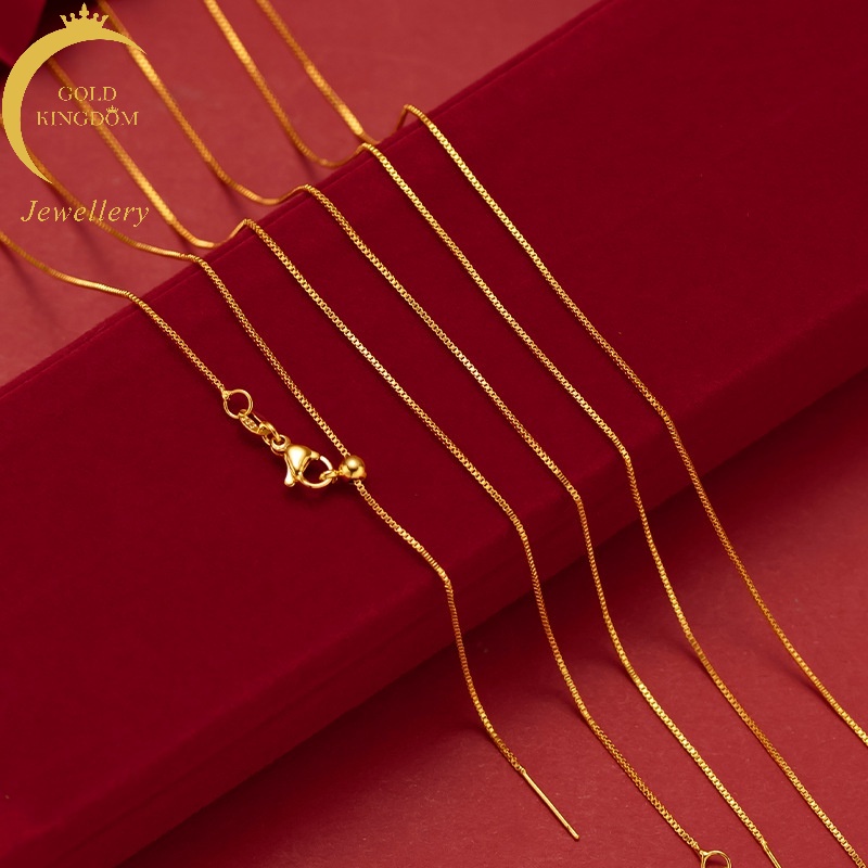 Kalung Rantai O-word Gold plated 24K Gaya Bangkok Untuk Wanita