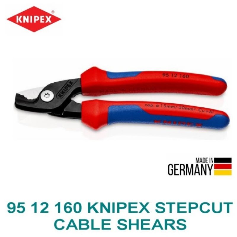 Tang Potong Kabel 95 12 160 Knipex Stepcut Cable Shears Knipex