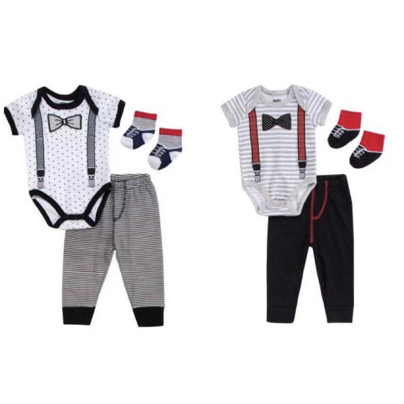 Catell Love Set Jumper Celana Panjang Suspender Bow Tie