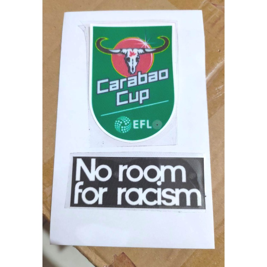 PASANG FULL PATCH CARABAO CUP + NO ROOM FOR RACISM