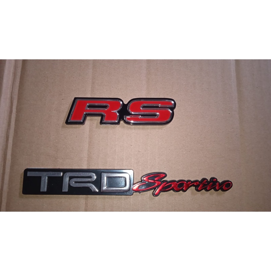 Logo Emblem Mobil Honda RS Model ORI &amp; Logo Eblem TRD Sportivo