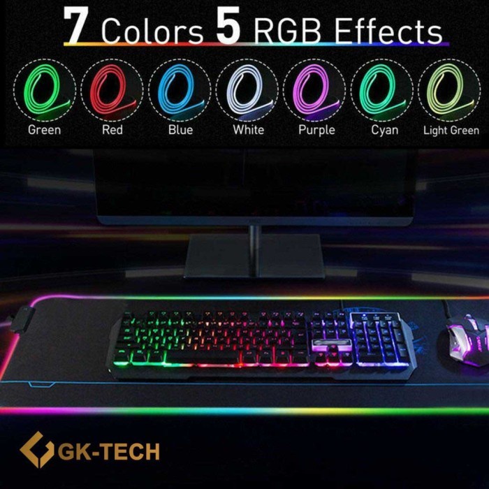 Mouse pad Gaming RGB XL Glowing LED High Precision Mousepad