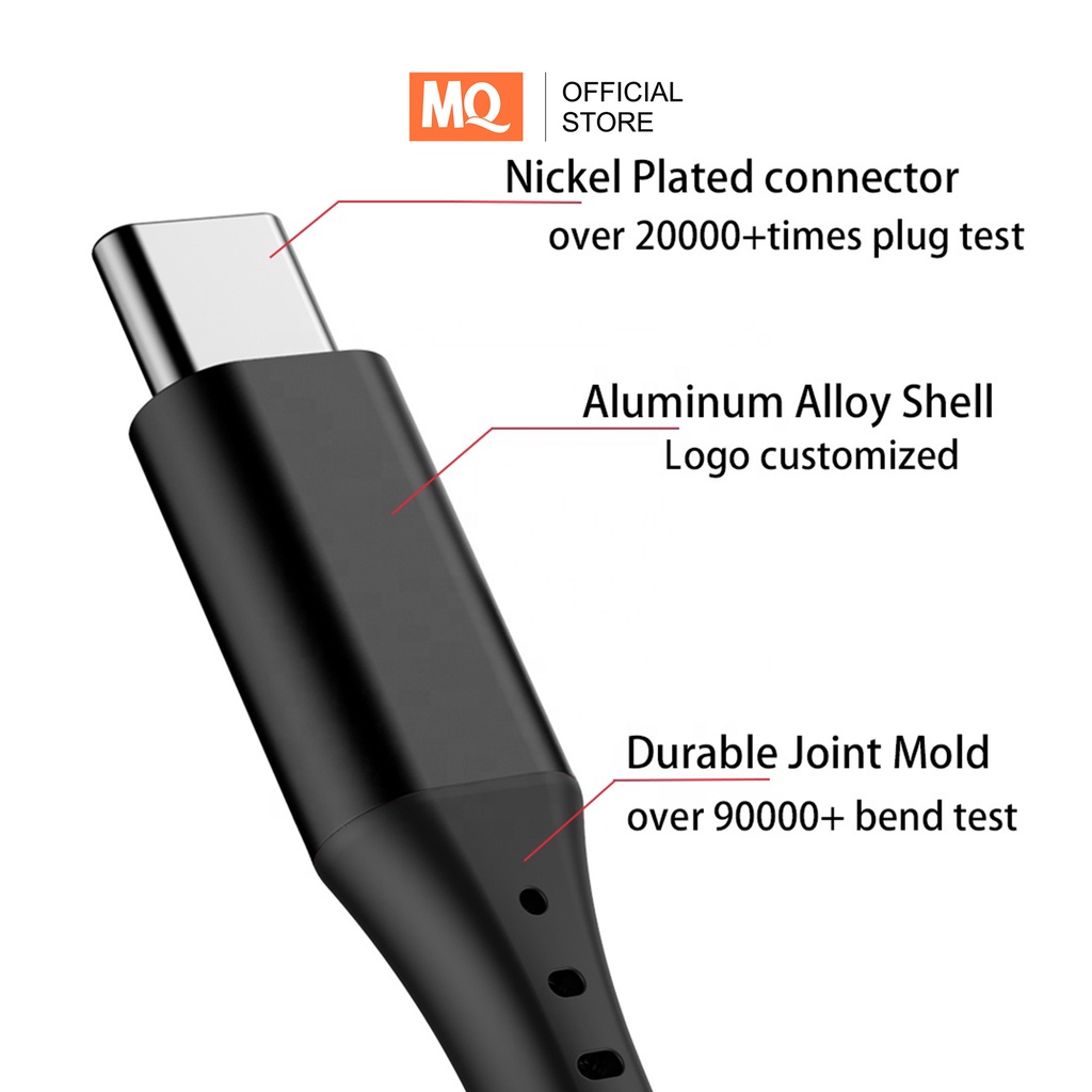 MQ Kabel data TYPE C QC3.0 super speed fast charging