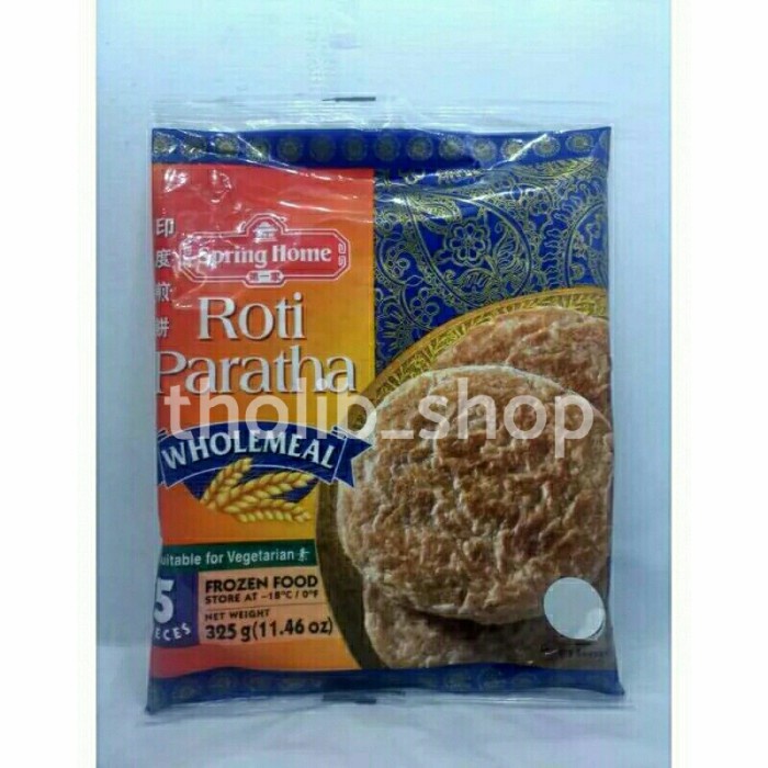 

spring home roti partha wholemeal isi 5 pcs frozen 325gr