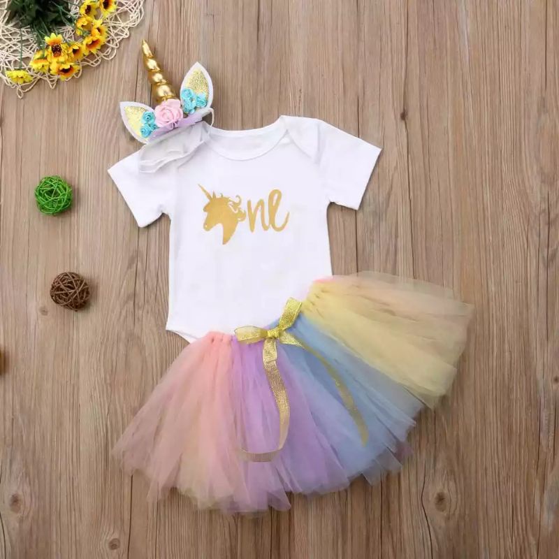 Pakaian Baby / Unicorn Tutu Set