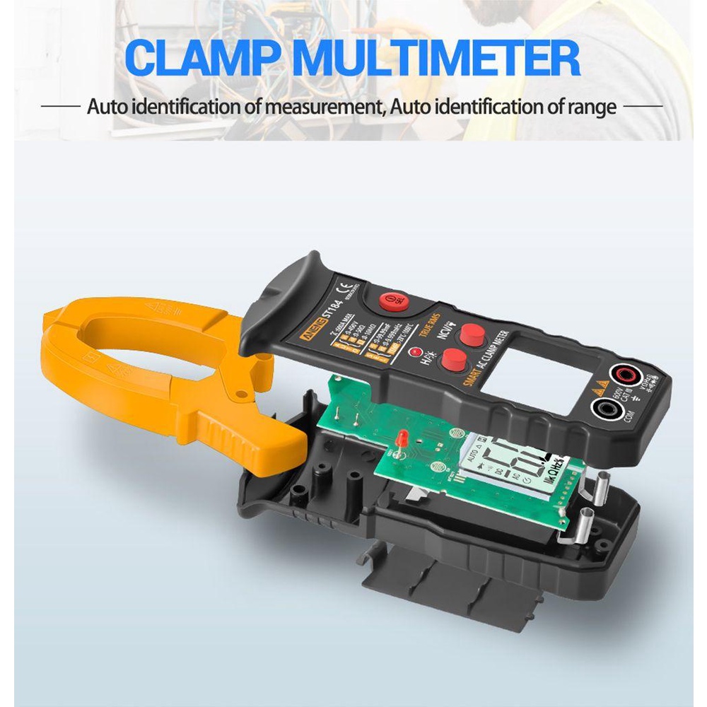 POPULAR Populer Digital Clamp Meter Data Show 6000jumlah True RMS Profesional Measuring Tester