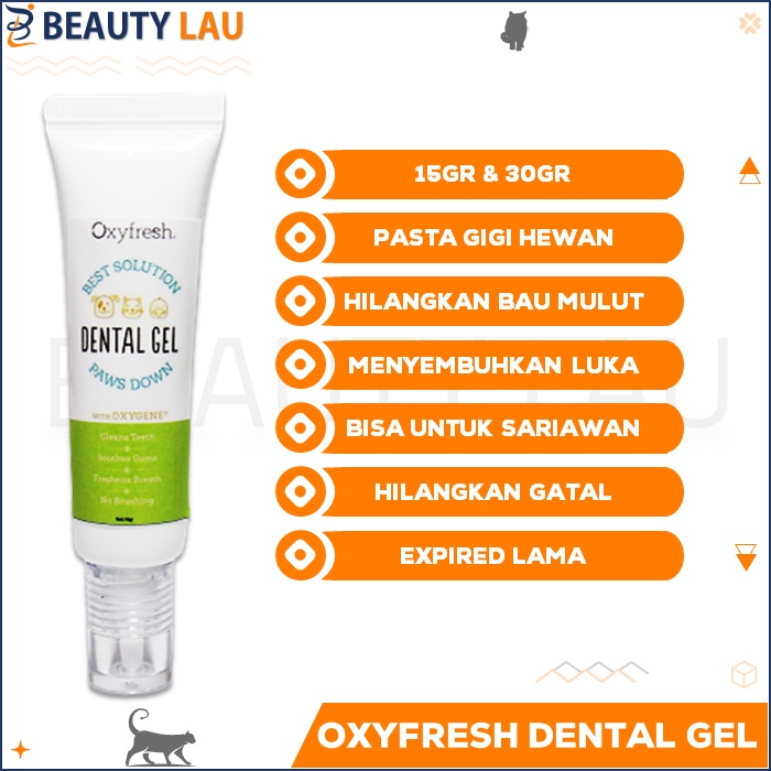 OXYFRESH PET GEL 15GR 30GR ODOL PASTA GIGI BAU MULUT KUCING ANJING