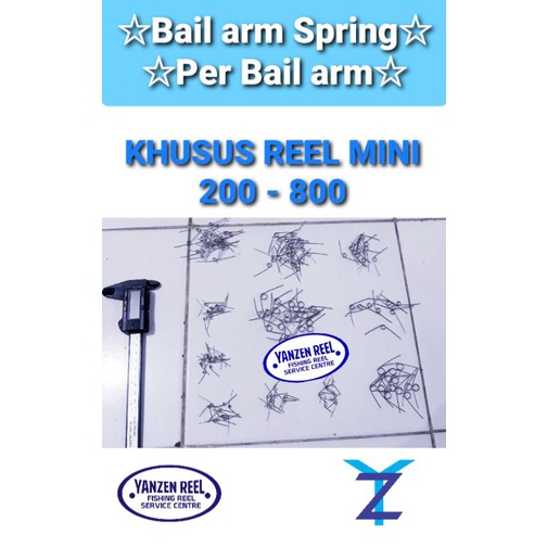 Sparepart reel pancing Bailarm Spring / Per bailarm untuk reel mini model siku, ukuran 200-800