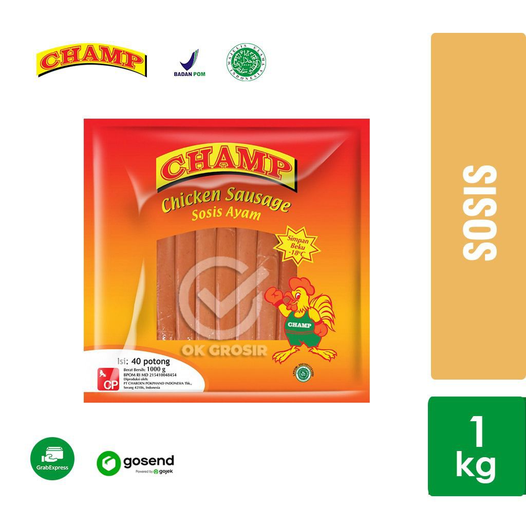 

Champ Sosis Ayam isi 40 (1 Kg)