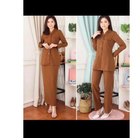 baju seragam pangkat kantor PDH guru dinas wanita