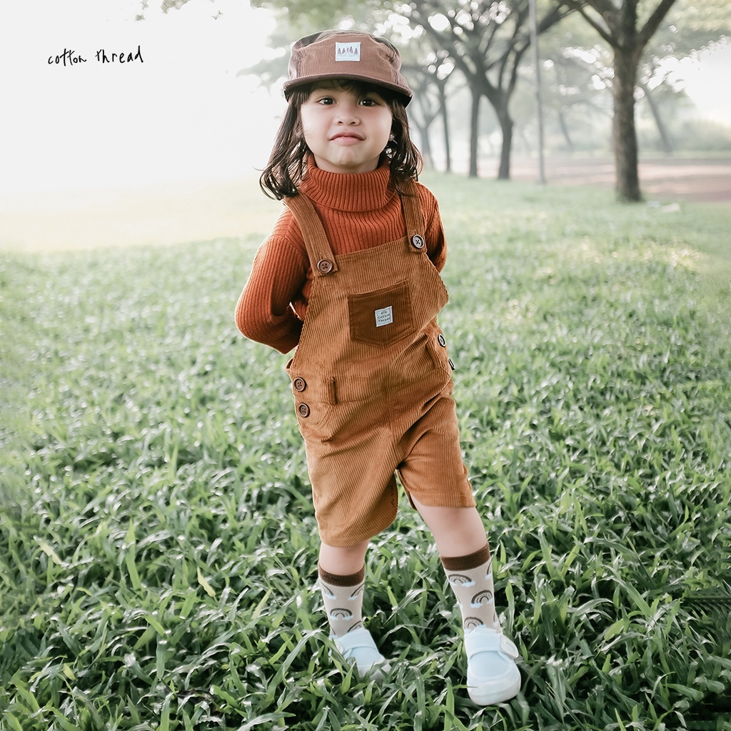 Overall Corduroy ( Short)  - Cotton Thread