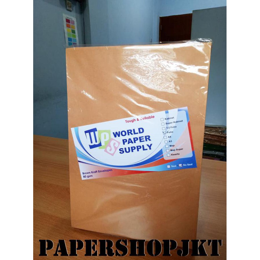 

HOT SALE|BEST SALLER HOT PROMO!!! Amplop Coklat Ukuran Folio WPS ( 23,5 x 34,5 cm )