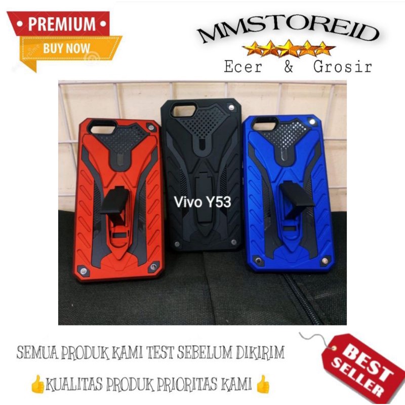 MM - Hard Case Phantom Vivo Y53 Series Stand Iron Transformer case Robot kickstand case phantom Vivo