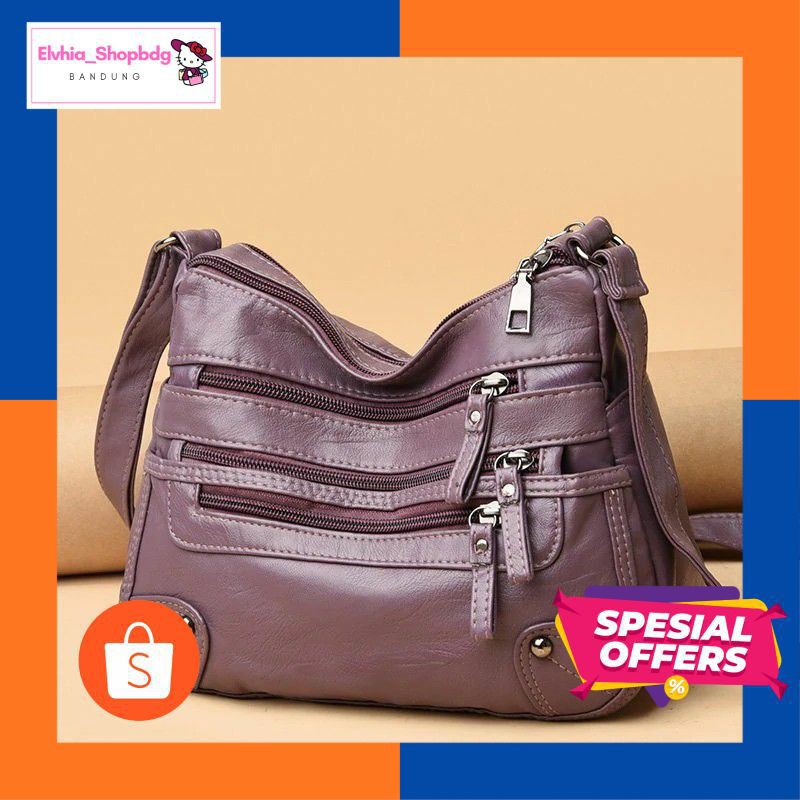 [ C O D ] TERBARU TAS SELEMPANG WANITA IMPORT LILAC