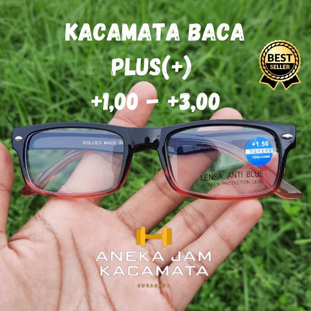 KACAMATA BACA RABUN DEKAT(+) CEWEK/COWOK ANTIRADIASI TYPE HS803.IH +1,00 - +3,00 /KACAMATA BACA PLUS FRAME LENTUR/KACAMATA BACA RABUN DEKAT ANTI RADIASI/