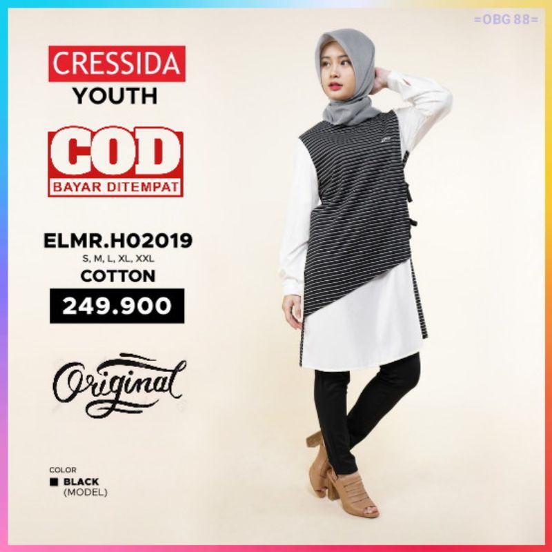 Cressida original Tunik muslim wanita Baju tunik wanita Cresida Baju muslim wanita Cressida ELMR.H02
