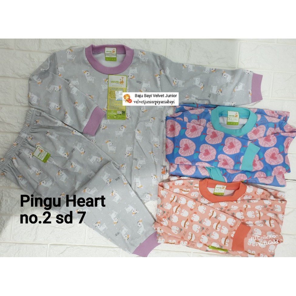 Velvet Junior (3 Setelan)panjang  Dreamwear Big Size