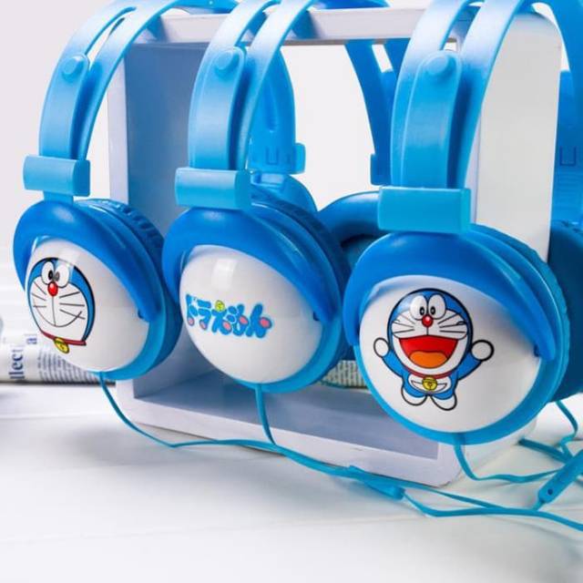 Headphone Karakter Bando Jumbo HL885 / Headset Doraemon Dan Helokitty