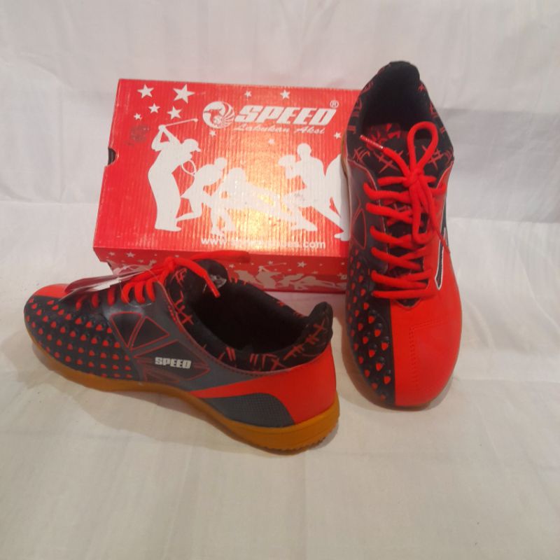 Sepatu Futsal Speed Munich Merah Sepatu Futsal La Liga Sepatu Pria Sol Anti Slip Sepatu Futsal Lokal