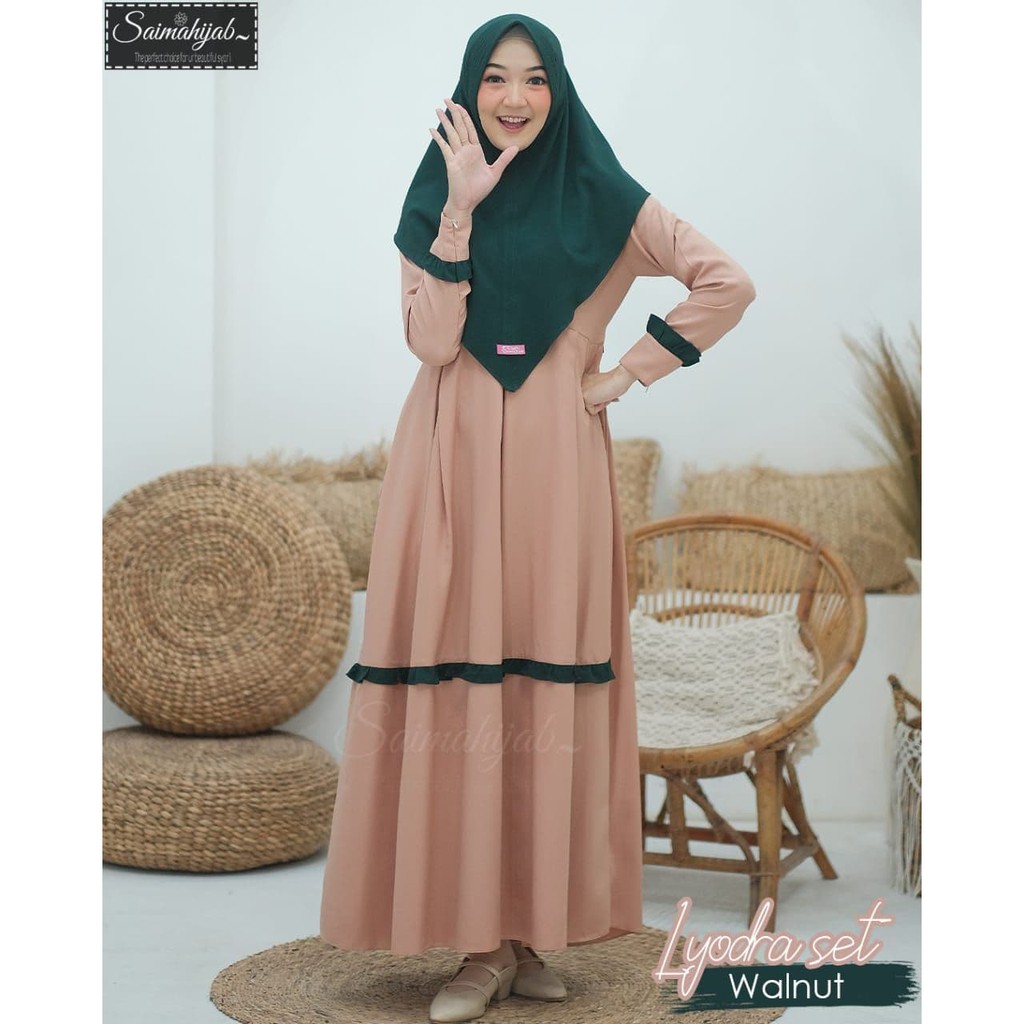 lyodra by saima hijab /gamis set