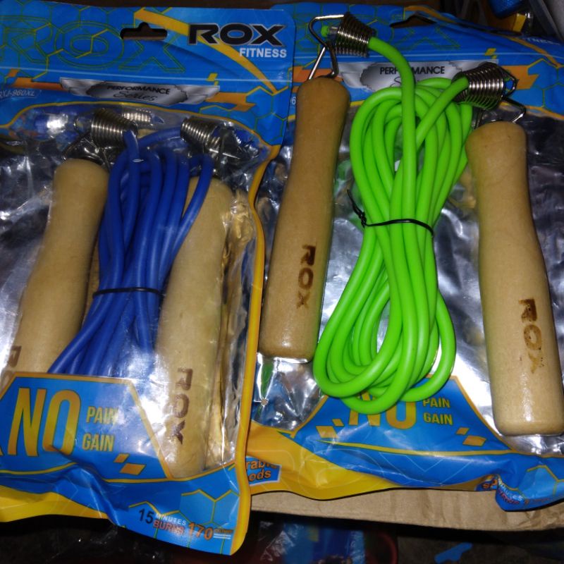 Tali skipping kayu Xl / jump rope merk Rox