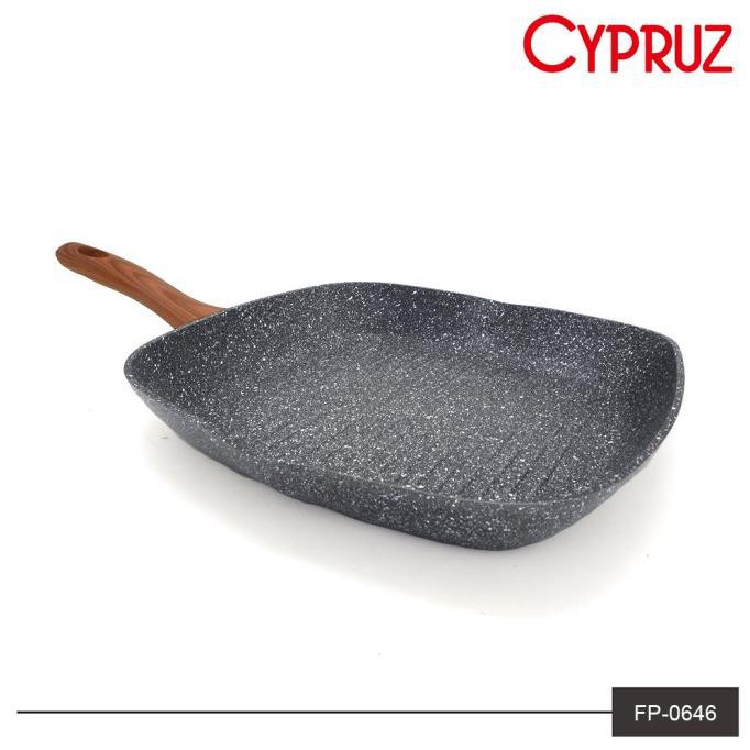 Grill Pan Marble merk Cypruz 24cm kompor induksi