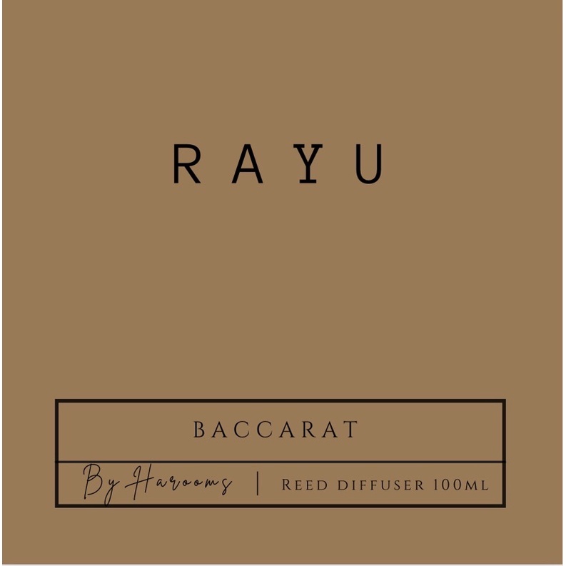 H A R O O M S ||  Reed Diffuser 100ml || Pengharum Ruangan-RAYU