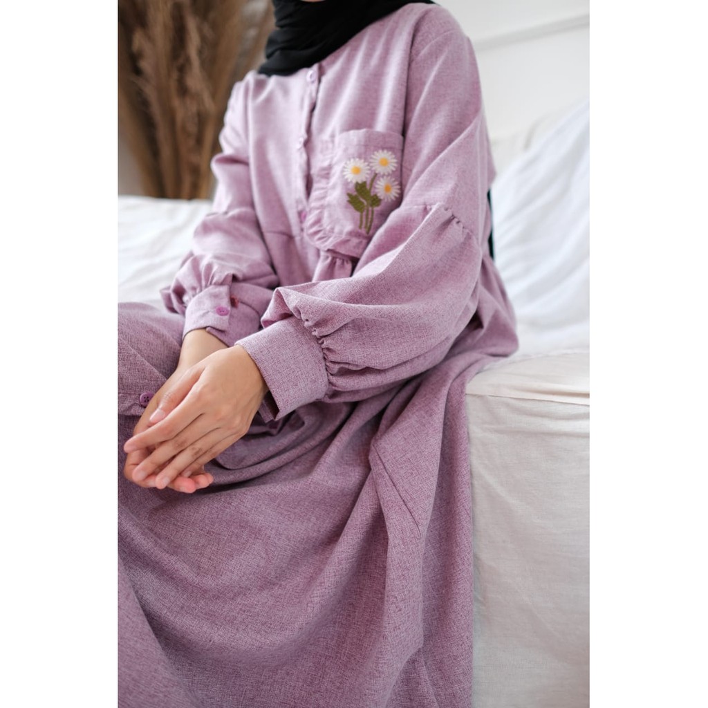 ALFAZZA / Nadira tunic/ ATASAN WANITA LILAC /FASHION MUSLIM / BUSUI / Cotton madinah PREMIUM/BIGSIZE