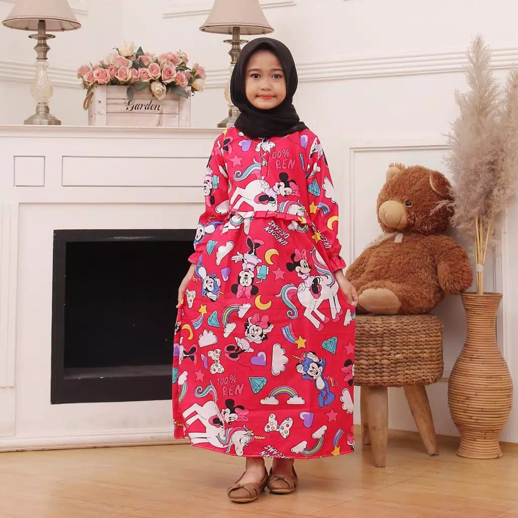 Gamis Anak Karakter Size Tanggung 5-10 Tahun Random Motif