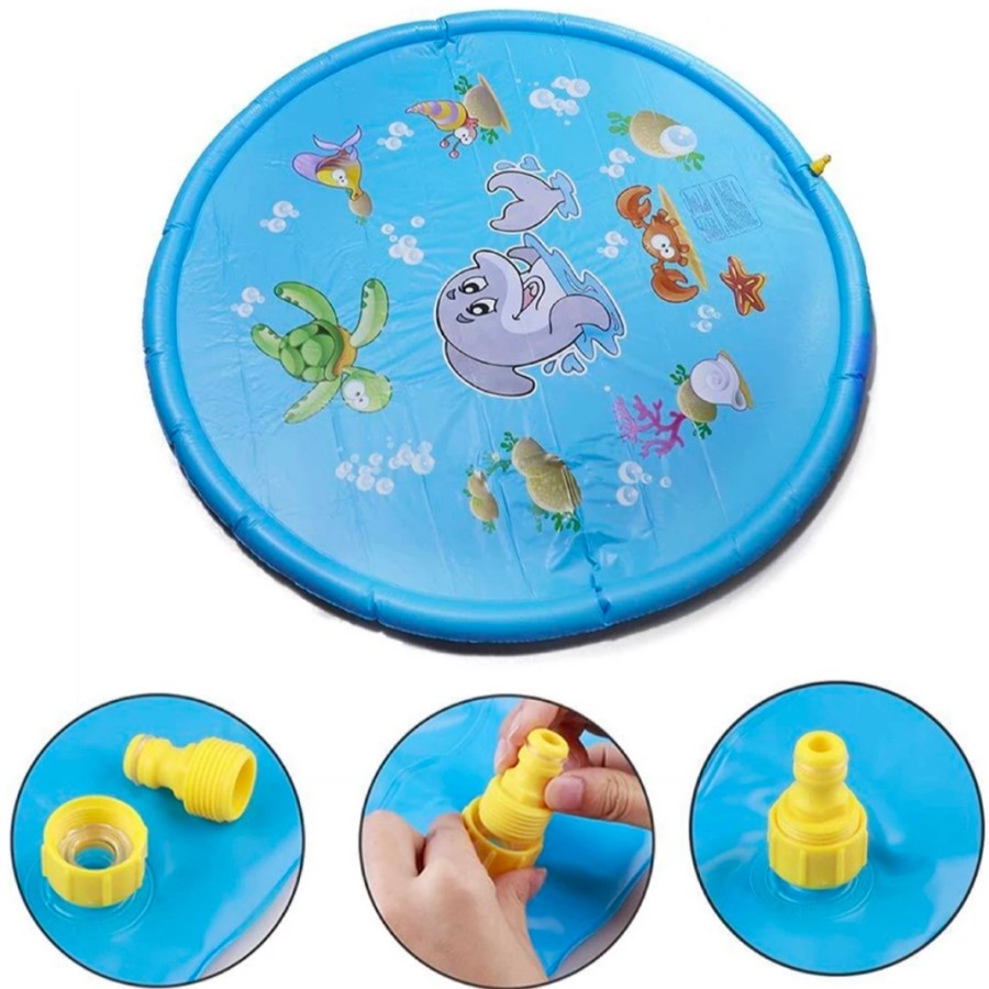 MAINAN MANDI ANAK MATRAS AIR MANCUR - SEMPROT AIR MANCUR -SPLASH PLAY MAT - BC