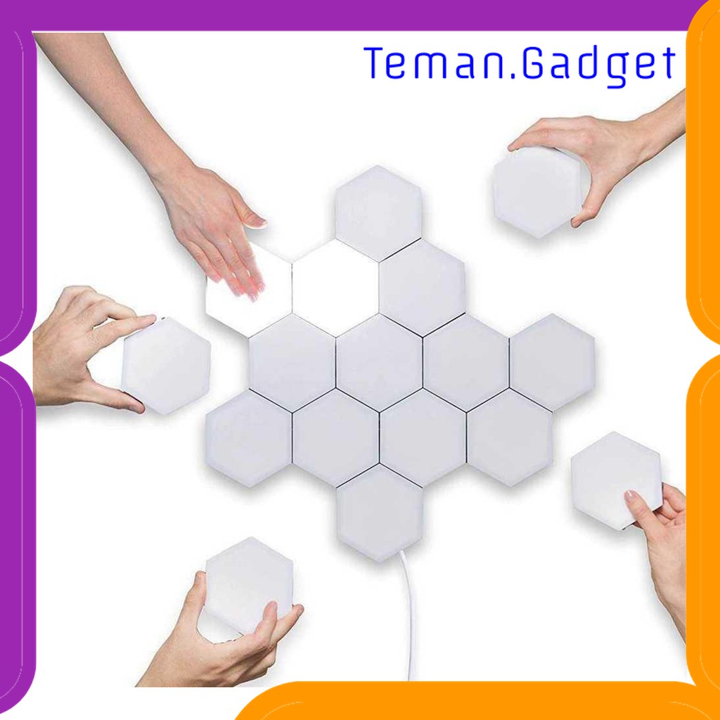 TG-DG020 COQUIMBO LAMPU DEKORASI DINDING QUANTUM LED HEXAGON 3 PCS - M99