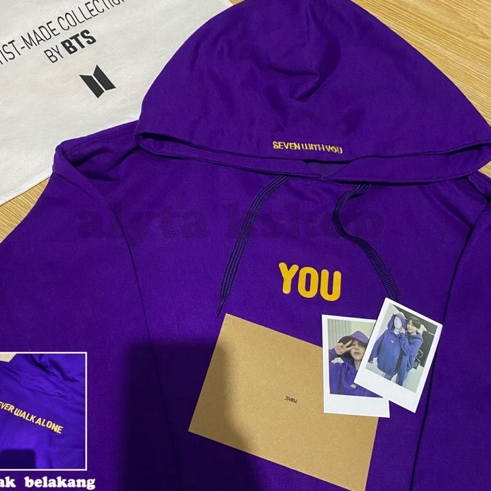 Menarik.. [READY]JIMIN HOODIE YOU NEVER WALK ALONE PURPLE UNGU BTS YNWO