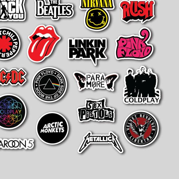 

➶ STICKER PACK ROCK BANDS | STIKER TUMBLER LAPTOP | STICKER KOPER HELM ℗